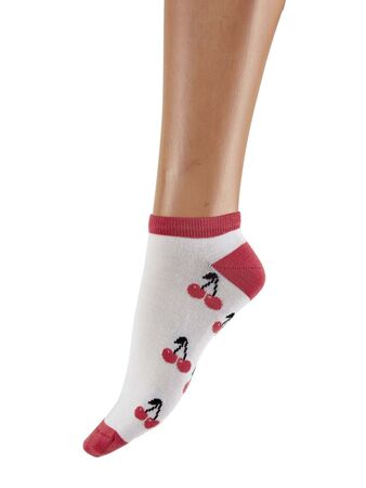 Набор из 2 пар носков Bamboo Socks - с вишенками и в клетку